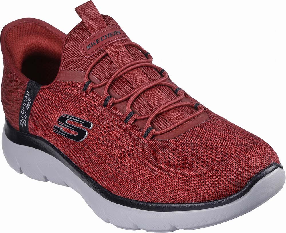スケッチャーズ メンズ シューズ スリップインズ サミッツ キー ペース SUMMITS-KEY PACE（レッド/ブラック・サイズ：27.0cm） SKC-232469W-RDB-27 SKECHERS