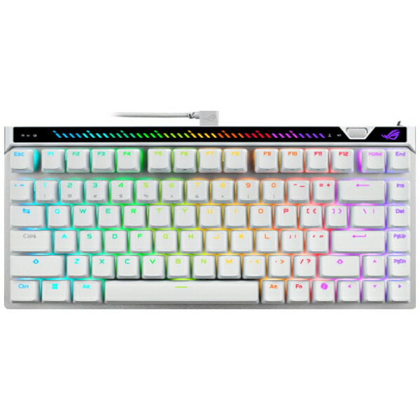 ASUS（エイスース） ゲーミングキーボード ROG Falchion Ace 75 HE Gaming Keyboard （ラピッド銃の引き金相応う ROG HFX V2X磁気取り替えっこ 英語申し合わせ 白いこと）  FALCHIONACE75HEWTV2