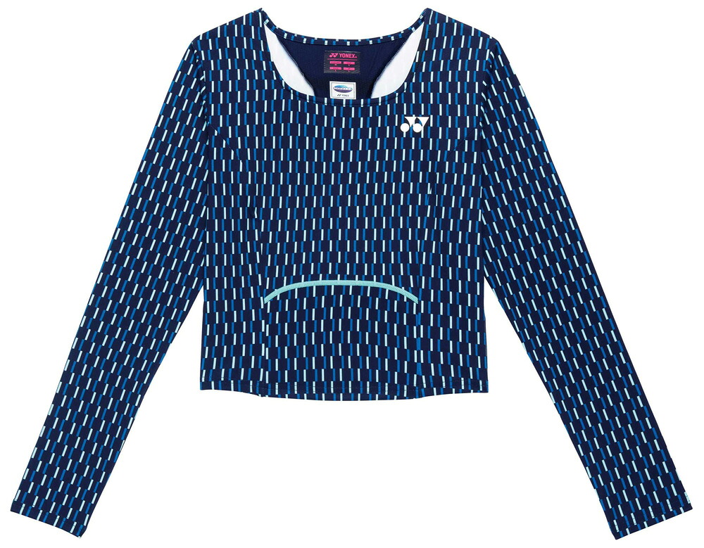 ヨネックス レディース 力くらべプルオーバー ロング衣袂（ダークネイビー・サイズ：XO） YO-20927-554-XO YONEX