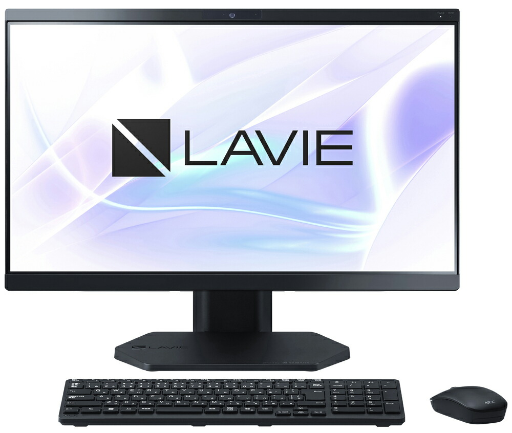 NEC｜エヌイーシー 原則として型事務机とっ始めマイコン LAVIE A23(23.8型/Core i7 1355U/記憶装置 16GB/SSD 512GB/ヴィデオディスク/Office)ファインブラック  パソコン-A2375LAB-B