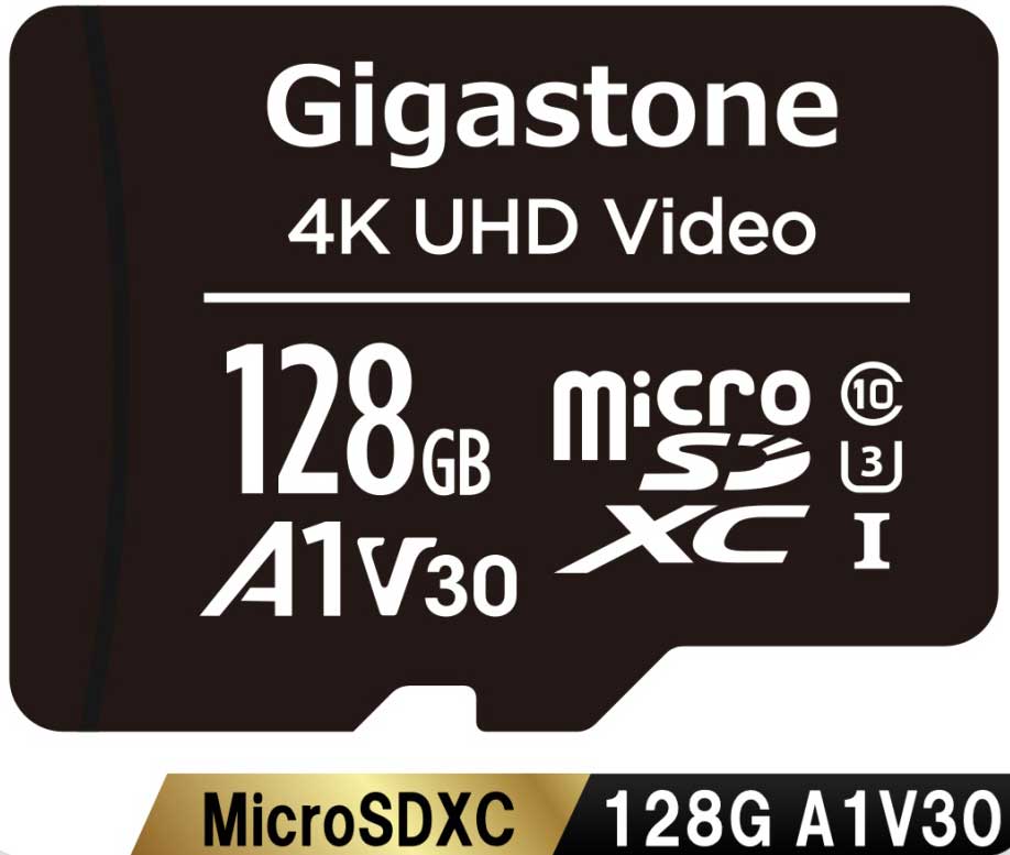 Gigastone|ギガストーン microSDXCメモリーカード 128GB Class10 UHS-I U3 V30 A1 SDカードアダプタ付 GJMX-128GV3A1|Joshin web 家電とPCの大型専門店