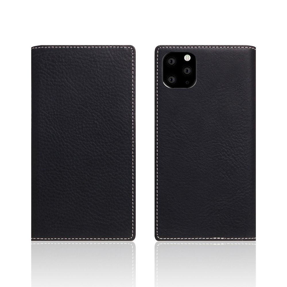SLG Design iPhone 11 Pro用 万覚え帳型入れもの Minerva Box Leather Case（黒いこと）  SD17868I58R ケース・カバー-スマートフォン・携帯電話アクセサリー