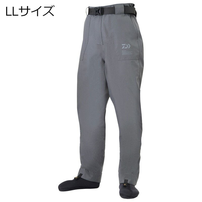 ダイワ WP-3000S ウェーディングパンツ 靴下先丸 LL大きさ25.5～26.0糎(薄墨色) WP-3000S LL大きさ DAIWA パンツウェーダー