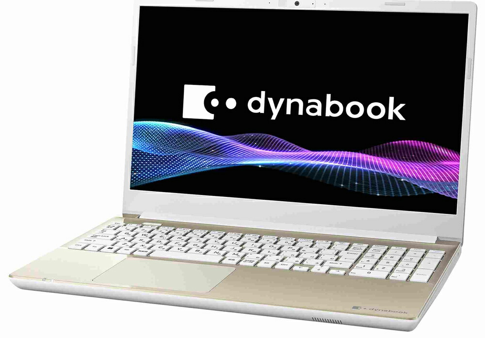 Dynabook｜ダイナブック 万覚え帳マイコン T6(15.6型/Windows11/Core i7 1355U/記憶装置 16GB/SSD 256GB/Office/ヴィデオディスク)繻子ゴールド  P1T6ABPG