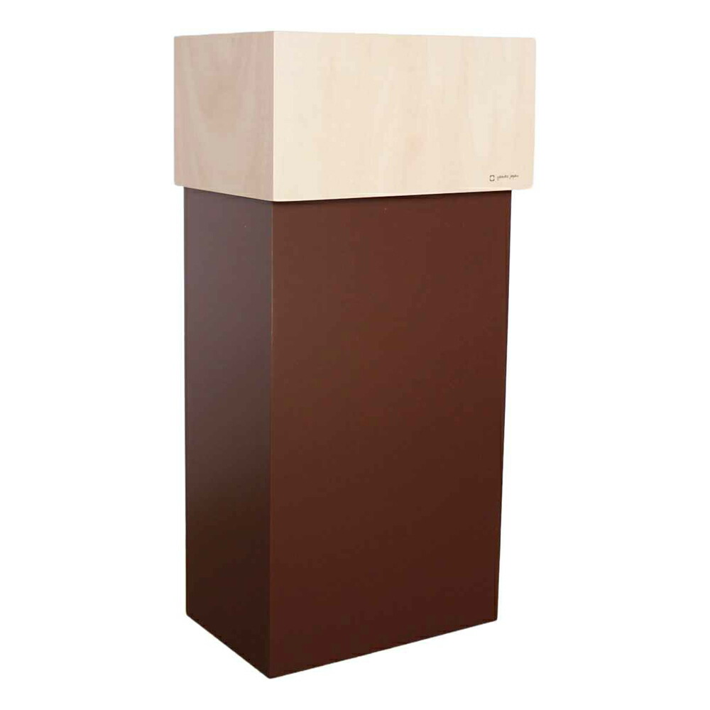 ヤマト芸術 紙くずかご W CUBE 30（赤銅色） 255369 砂ぼこりボックス席 [255369ヤマトコウゲイ]