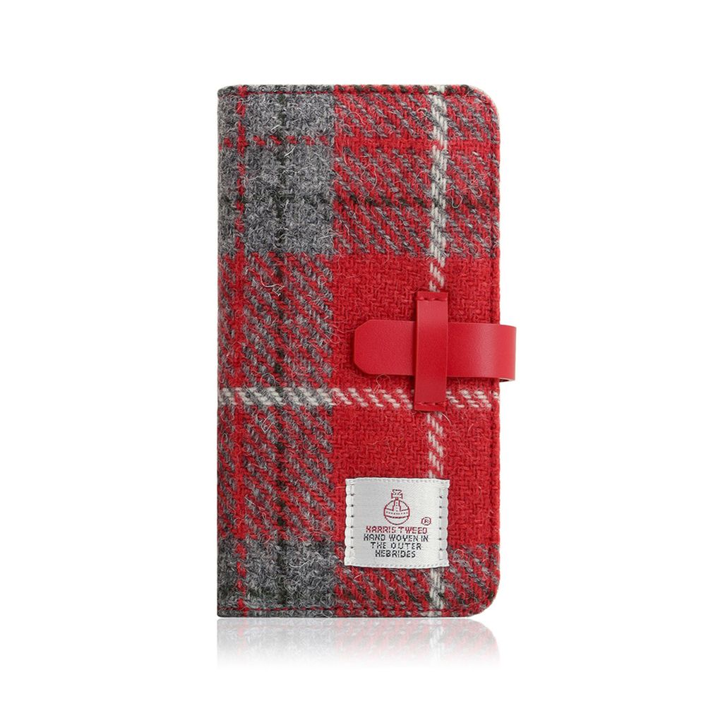 SLG Design iPhone XR用 Harris Tweed Diary(レッド×グレー) SD13715I61|Joshin web 家電とPCの大型専門店
