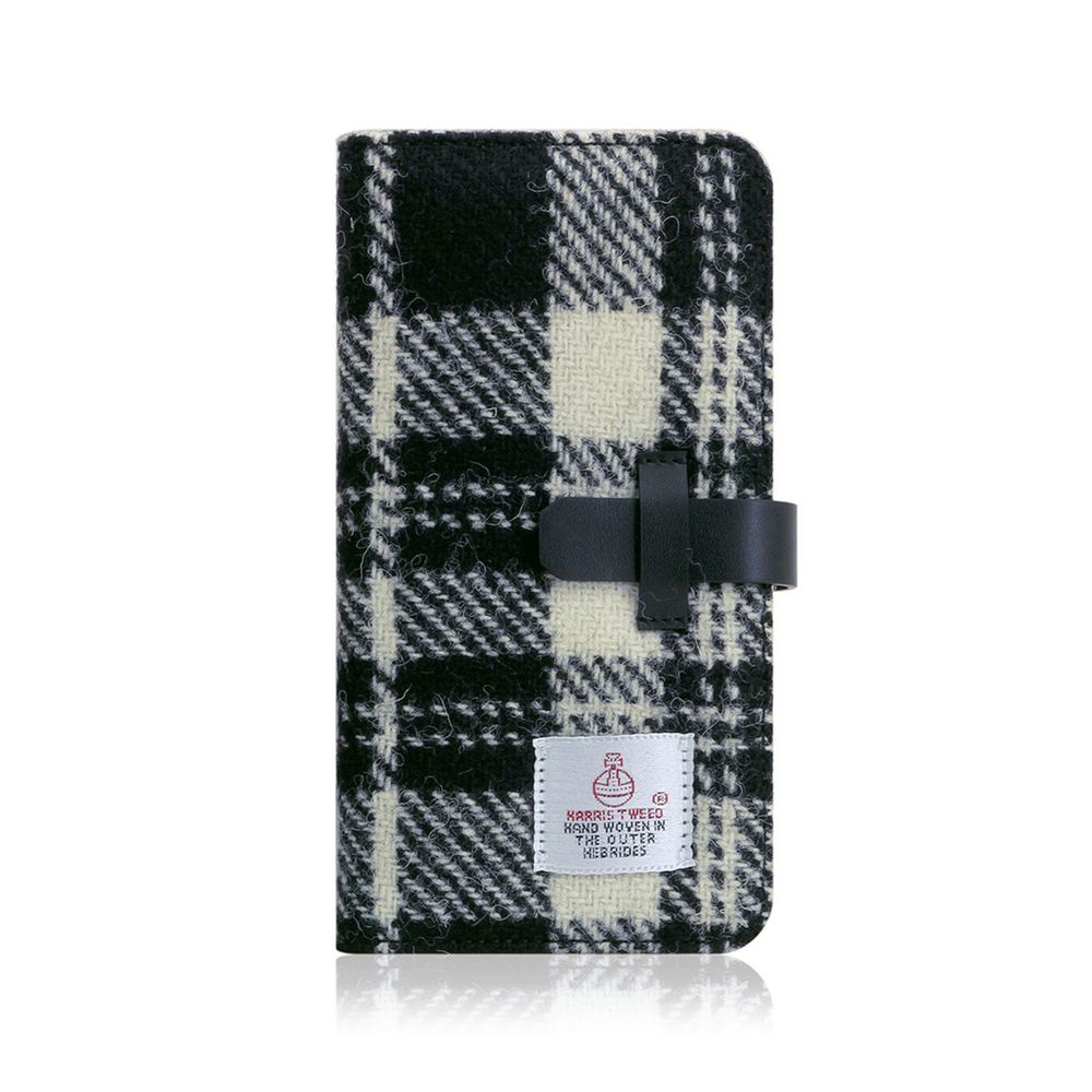 SLG Design iPhone XR用 Harris Tweed Diary(ホワイト×ブラック) SD13719I61|Joshin web 家電とPCの大型専門店