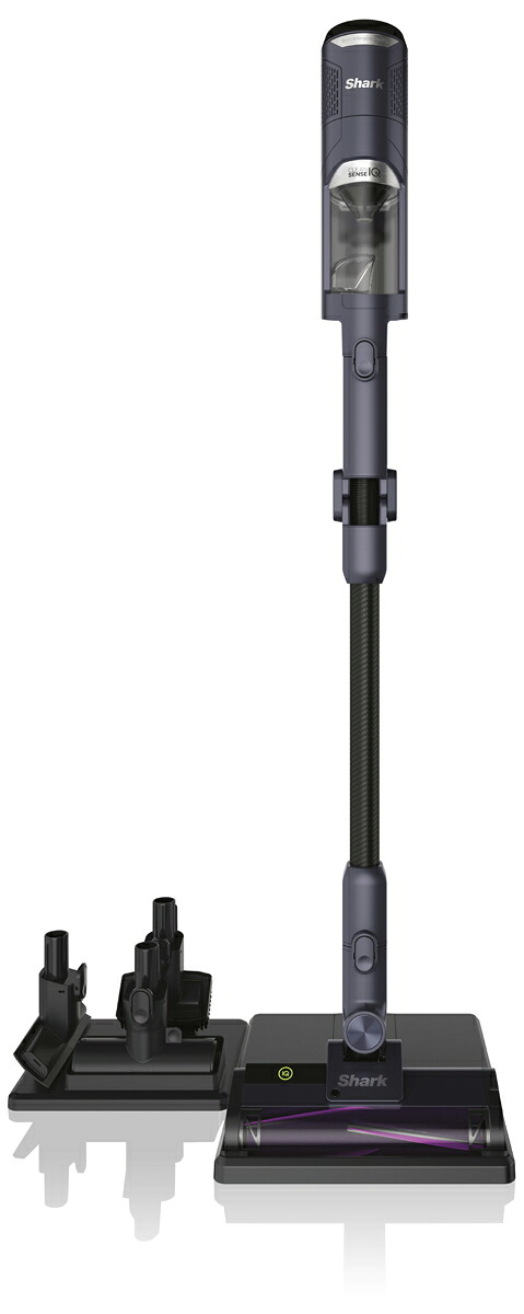 シャーク サイクロン式スティッククリーナー 充電式 パワーブラシ ミッドナイトグレー IW2241JGY 【掃除機】Shark CleanSense IQ [IW2241JGY]