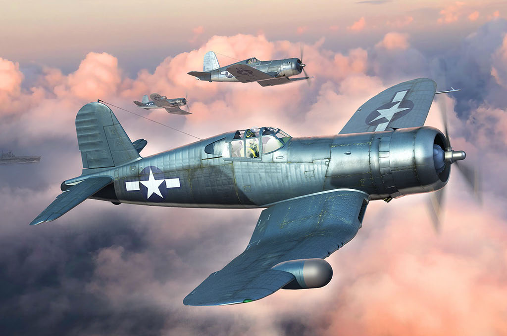 ホビーボス 1/48 エアクラフトシリーズ F4U-1A/2 コルセア (2 in 1)【81788】 プラモデル