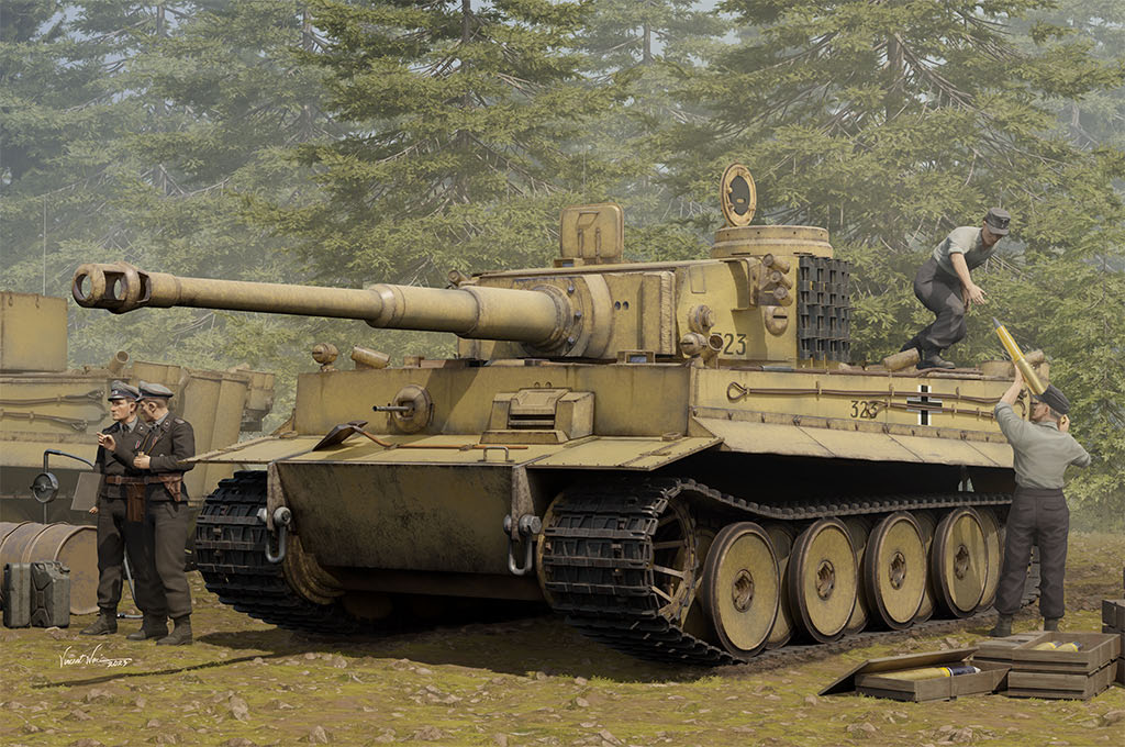 ホビーボス 1/16 ドイツ重戦車 タイガーI(初期型)【82607】 プラモデル
