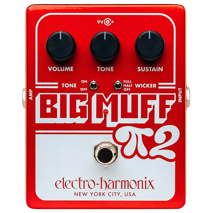 エレクトロ・ハーモニクス デュアル・オペアンプ・ファズ BIGMUFFPI2WITHTONE Electro-Harmonix　BIG MUFF PI 2 with TONE WICKER｜Joshin web 家電とPCの大型専門店