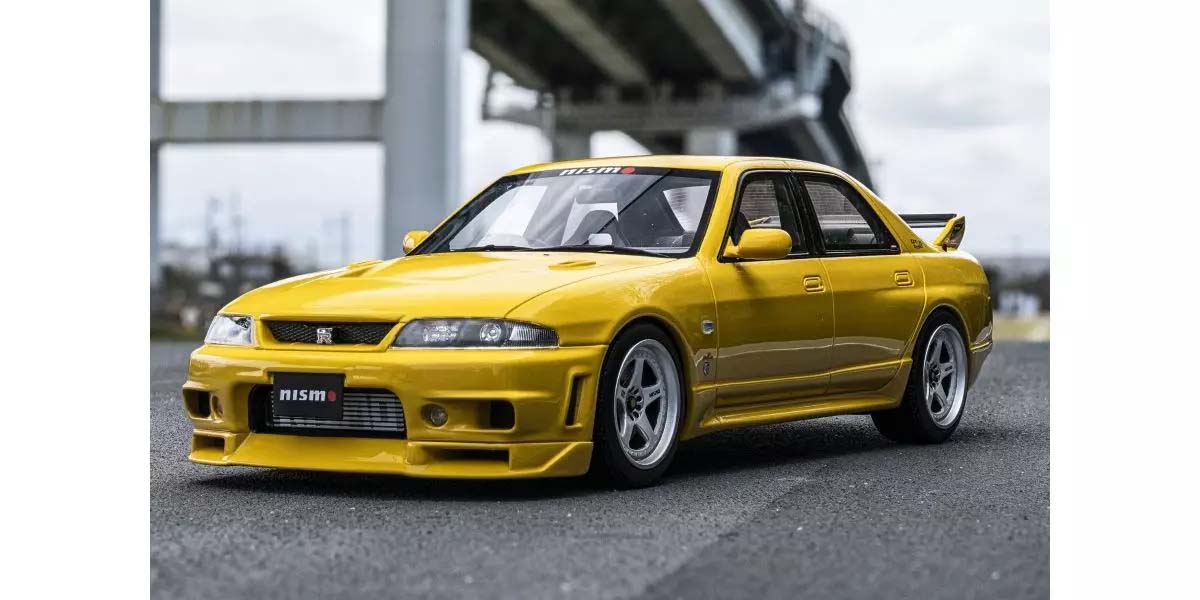 京商 1/18 日産 地上地平 GT-R オーテックバージョン チューンド by ニスモ (黄色)【KSR18071Y】 ミニカー