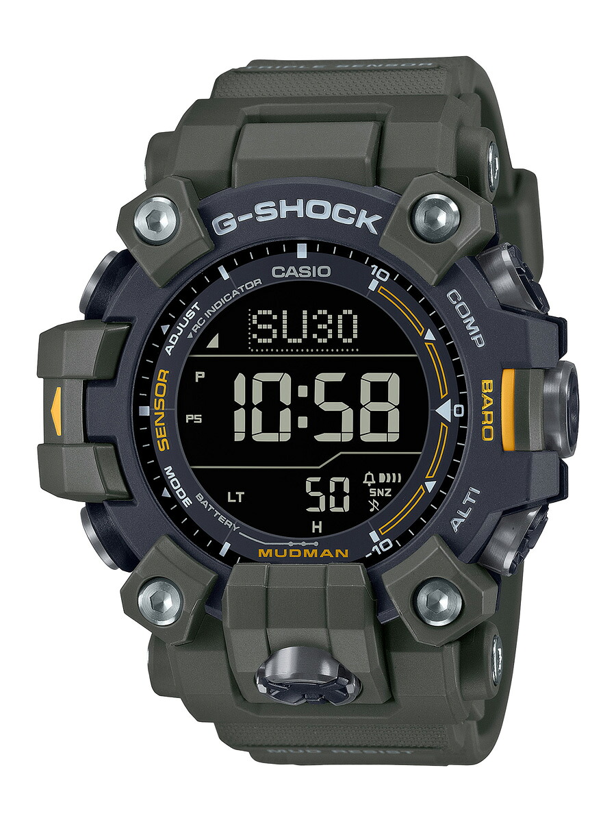 カシオ 【国内正規品】G-SHOCK（ジーショック）　MASTER OF G MUDMAN ソーラー電波　メンズタイプ GW-9500-3JF [GW95003JF]【返品種別A】｜Joshin web 家電とPCの大型専門店