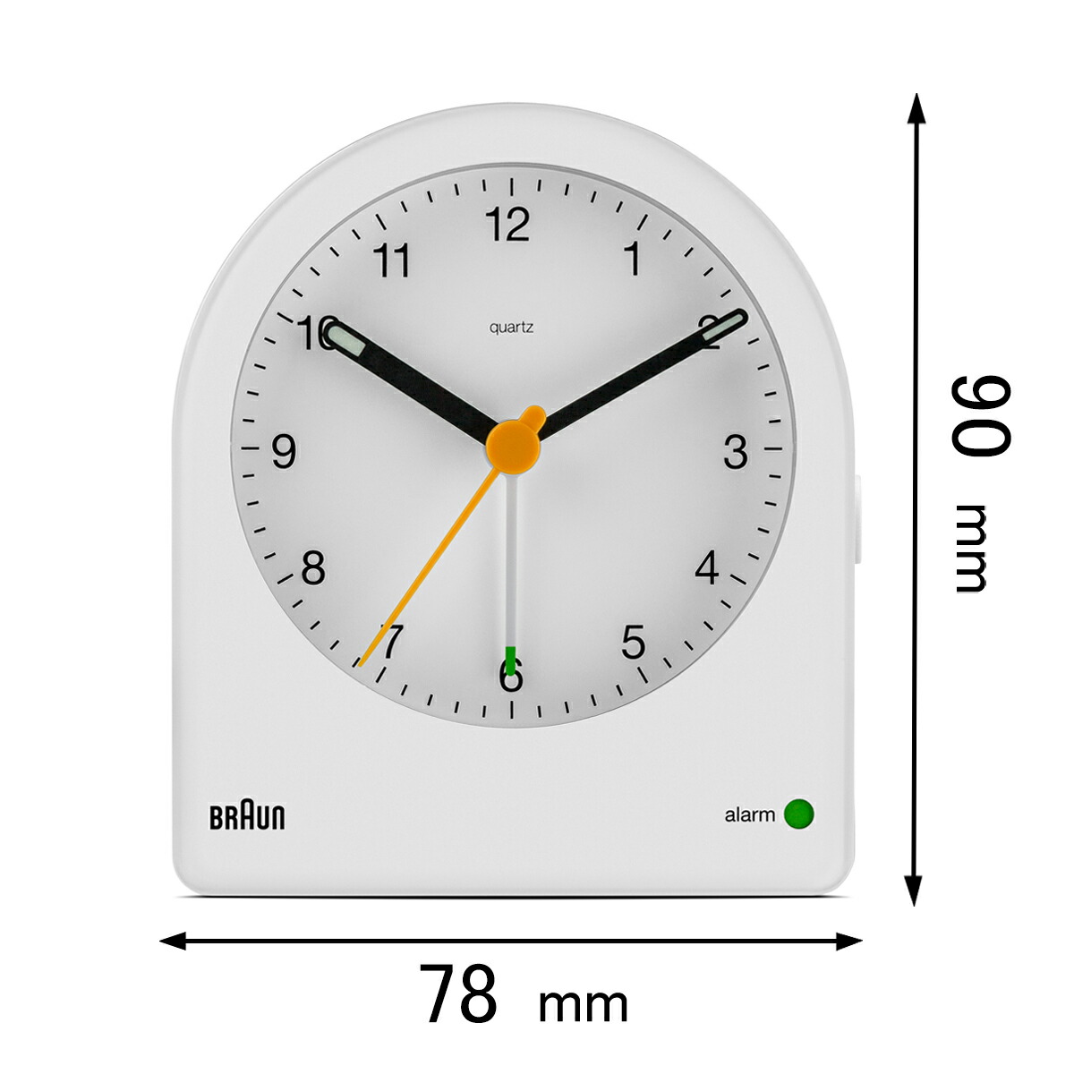 ブラウン 目覚まし時計 BRAUN Analog Alarm Clock BC22W [BC22W]【返品種別A】
