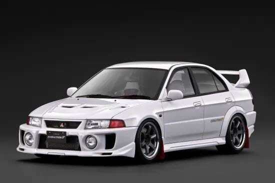 ignitionひな形 1/18 Mitsubishi LANCER EVOLUTION V (CP9A) White【IG4017】 ミニカー
