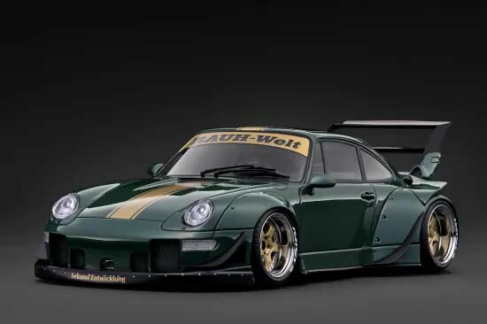 ignition真似形 1/18 RWB 993 Green Metallic【IG4145】 ミニカー
