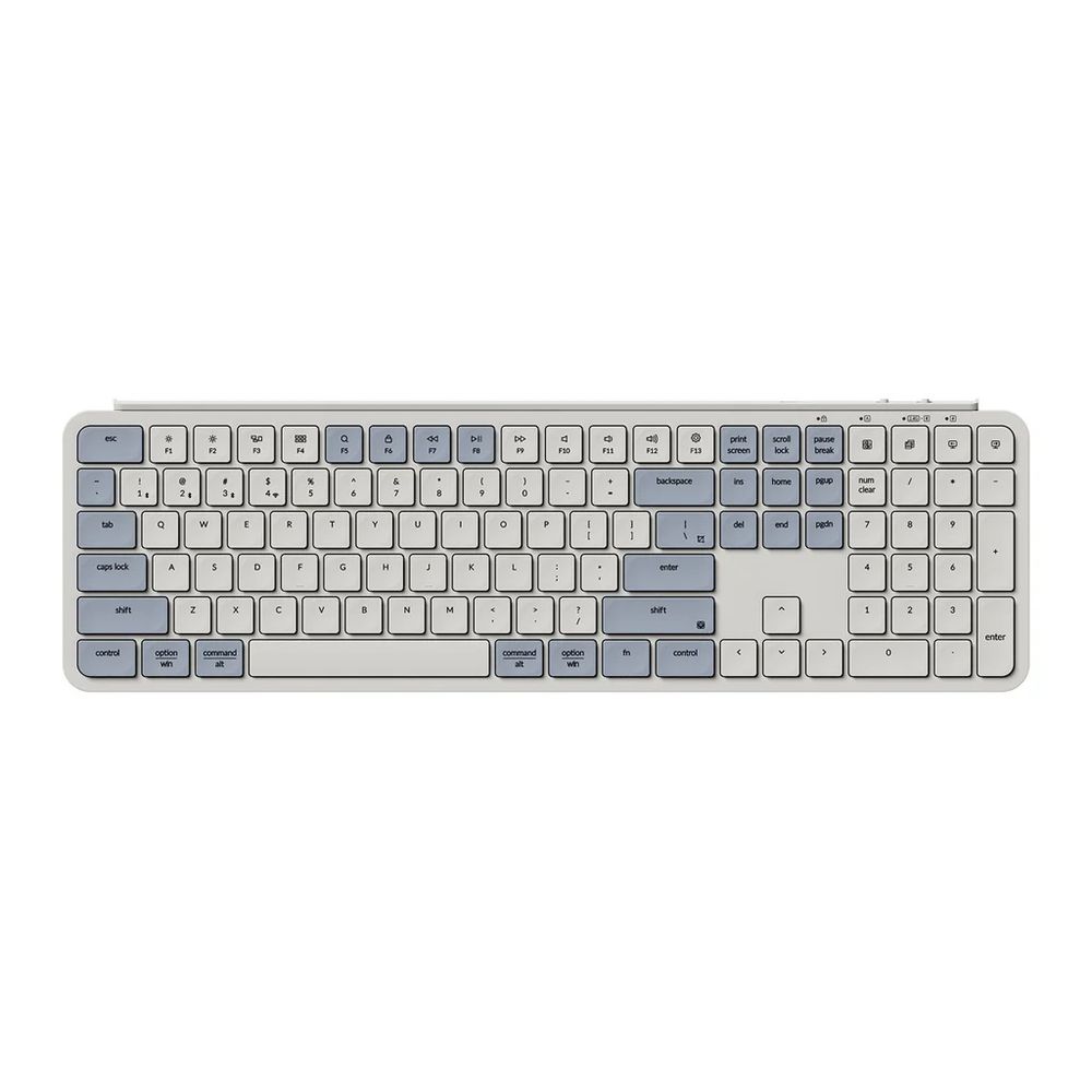 Keychron｜キークロン B6 Pro ウルトラか細い 無線電話鍵盤（英語取り合わせ レトロブルー）  B6P-K11-US