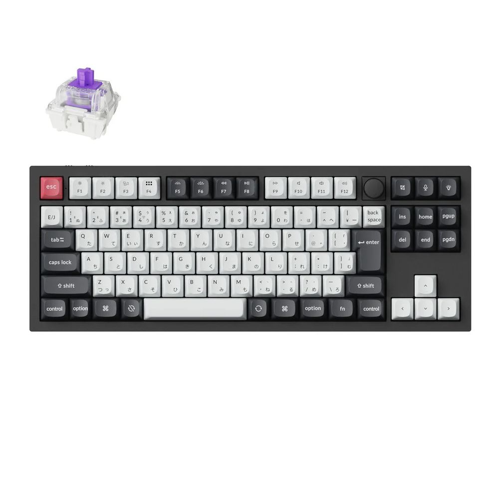 Keychron|キークロン Q3 HE マグネットスイッチ搭載 QMK ワイヤレス カスタムキーボード(日本語配列 カーボンブラック) Q3H-M1-JIS|Joshin web 家電とPCの大型専門店
