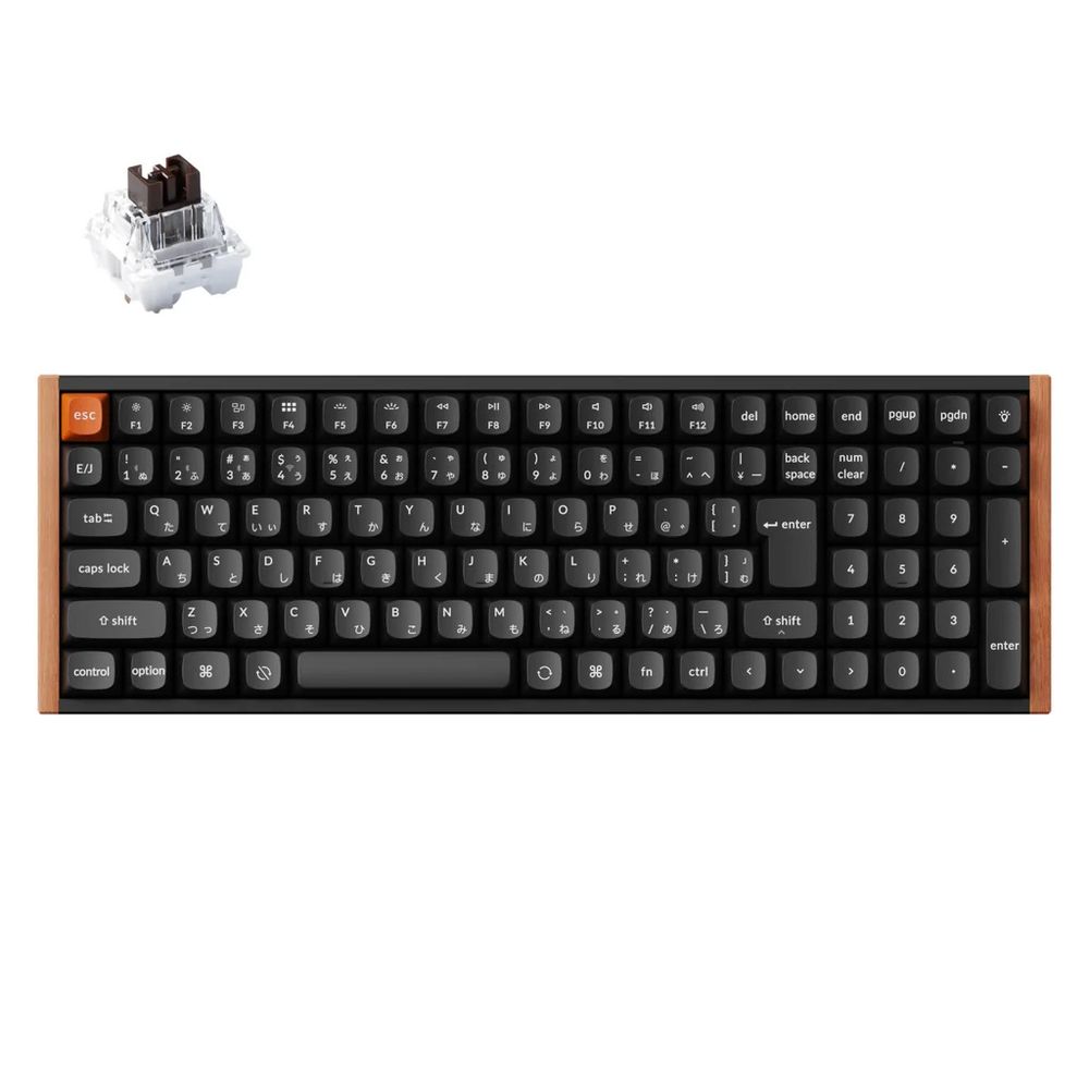 Keychron｜キークロン K4 MAX QMK ワイヤレスカスタム・メカニカルキーボード 静音 茶軸（日本語申し合わせ・特別～版）  K4M-G8W-JIS