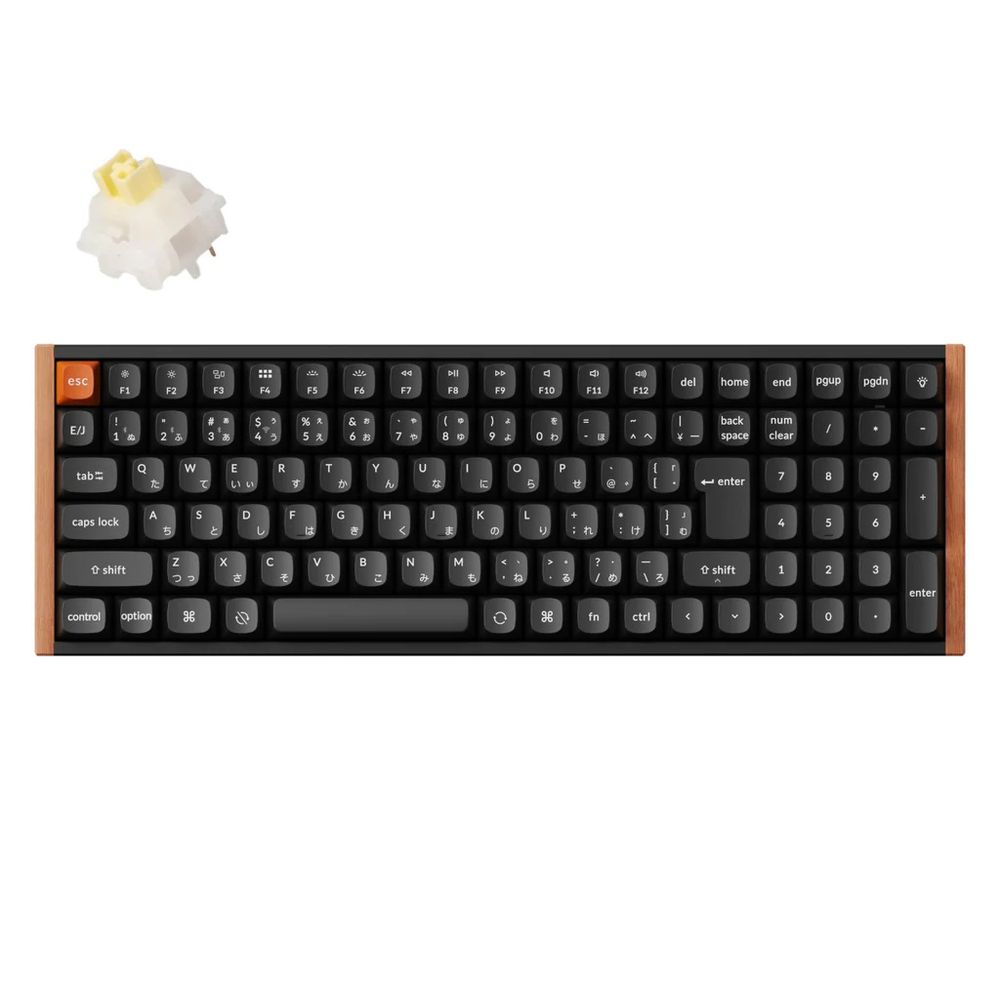 Keychron｜キークロン K4 MAX QMK ワイヤレスカスタム・メカニカルキーボード 静音 バナナの木軸（日本語申し合わせ・特別～版）  K4M-G9W-JIS