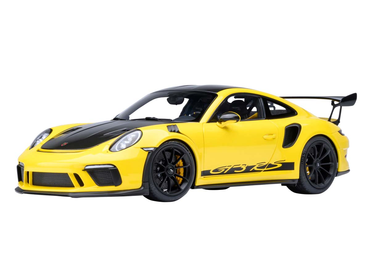 オートアート 1/18 ポルシェ 911 （991.2） GT3 RS ヴァイザッハ・パッケージ（イエロー/カーボンブラック）【78178】 ミニカー｜Joshin web 家電とPCの大型専門店