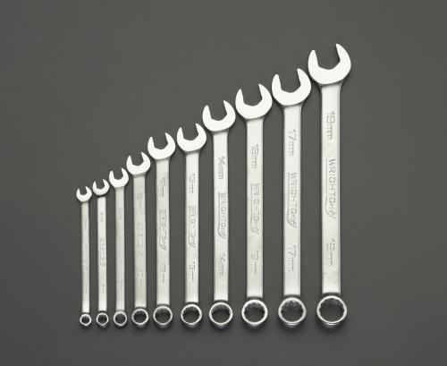 Wright Tool 10本組 6-19mm 片目片口スパナ EA614BC-110