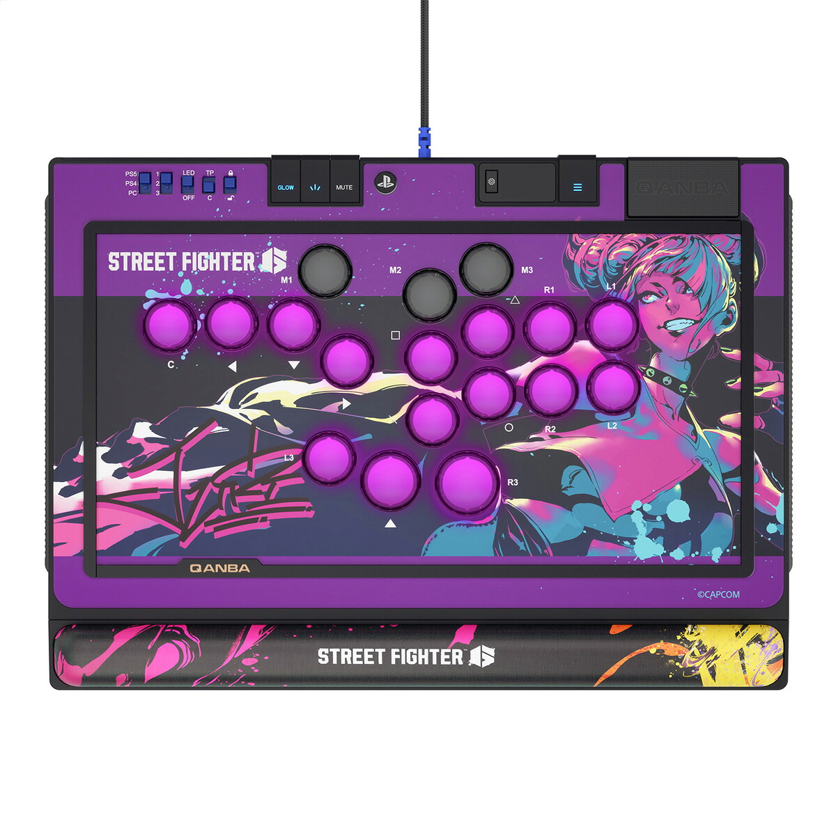 Qanba Qanba Sapphire &times; Capcom Street Fighter 6 JURI Limited Edition [S1-01 クァンバ サファイア ジュリ エディション]｜Joshin web 家電とPCの大型専門店