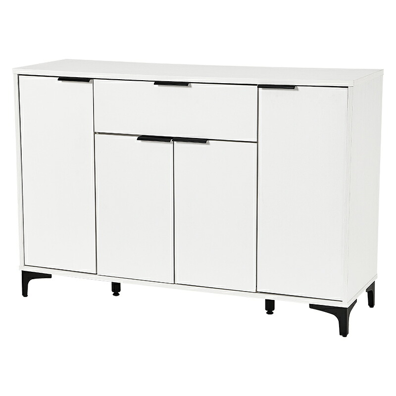 HAGIHARA(萩原) キャビネット (ホワイト・幅120&times;奥行き40&times;高さ82cm) [他商品と同時購入不可] RCC-1539WH メーカー直送品(沖縄県・離島お届け対象外) [RCC1539WH]｜Joshin web 家電とPCの大型専門店