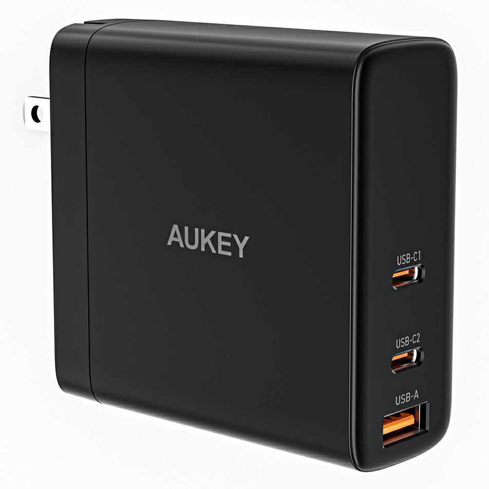 AUKEY 140W USB充電器 USB-A×1/USB-C×2 PA-B8-BK