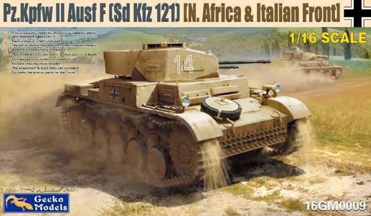 ゲッコー・モデル 1/16 II号戦車 F型 Sd.Kfz.121(北アフリカ/イタリア戦線)【GEC16GM0009】 プラモデル|Joshin web 家電とPCの大型専門店