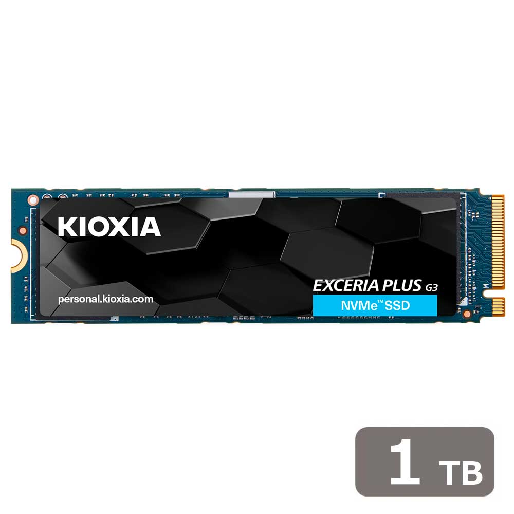 KIOXIA|キオクシア 内蔵SSD KIOXIA EXCERIA PLUS G3 NVMe Gen4x4 1TB M.2 2280(PCIe Gen4 x4) 読み込み5000MB/s 書き込み3900MB/s 3次元フラッシュメモリ「BiCS FLASH TLC」 SSD-CK1.0N4PLG3J|Joshin web 家電とPCの大型専門店