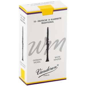バンドーレン ジャーマンクラリネットリード(ホワイトマスター・トラッド・3-1/2）10枚入り CR1635T Vandoren White Master Traditional