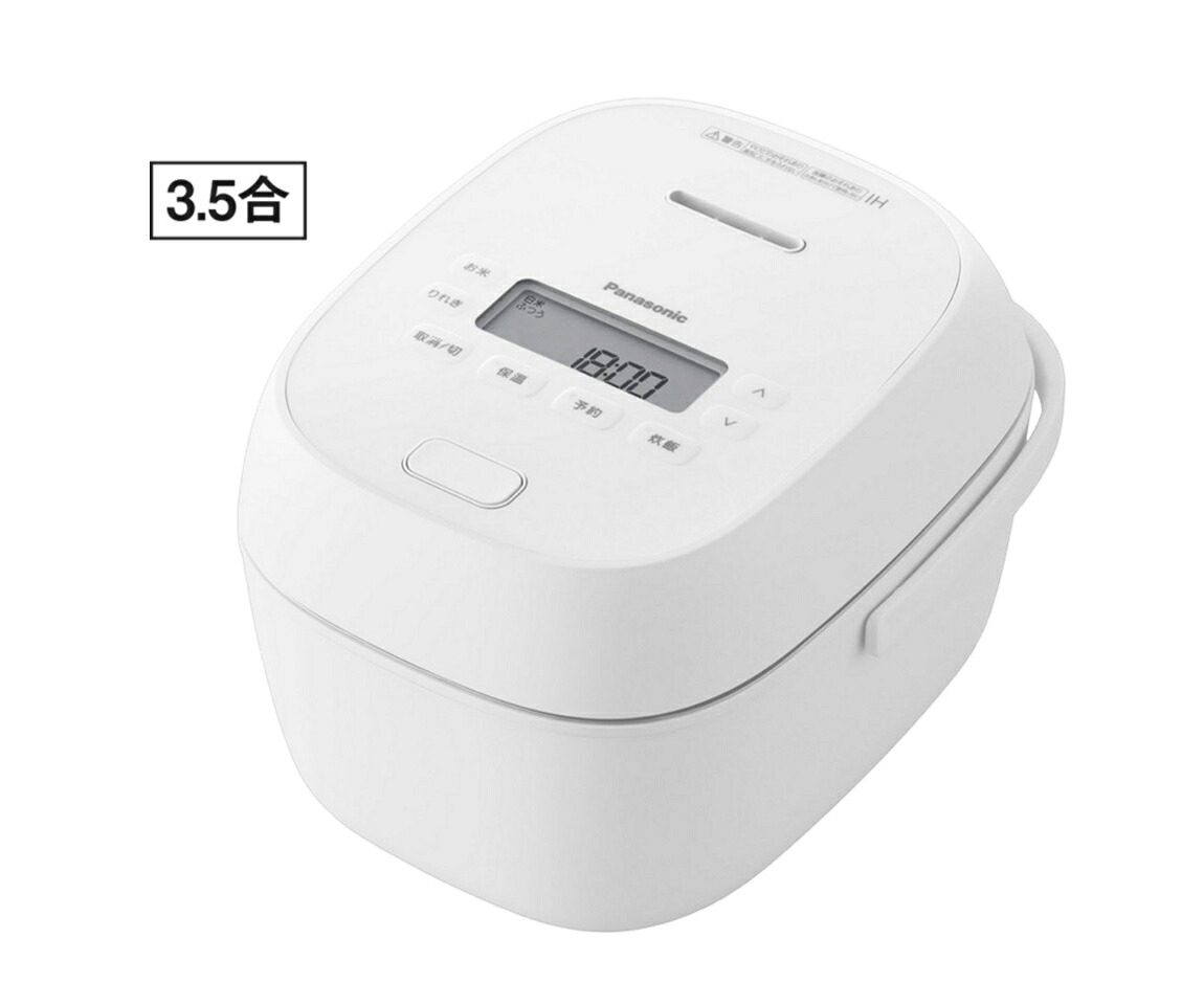 パナソニック IHジャー炊飯器（3.5合炊き）　ホワイト SR-C206E-W Panasonic 炊飯器　3.5合 [SRC206EW]｜Joshin web 家電とPCの大型専門店