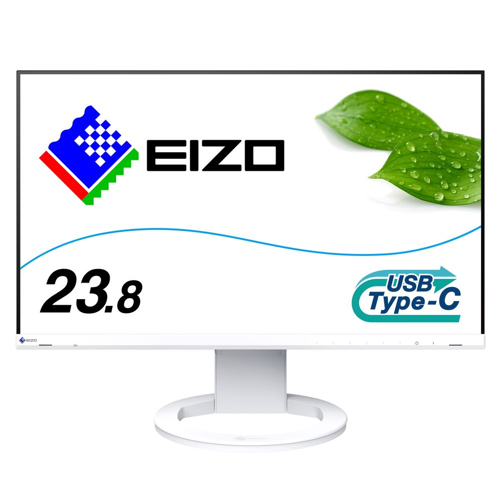 EIZO｜エイゾー 液晶見せびらかす(23.8型/IPS/FullHD 1920×1080/60サイクル/5ms/HDMI/DP/USB Type-C/VESA/5年言いはなつ)(白いこと) FlexScan EV2480-ZWT