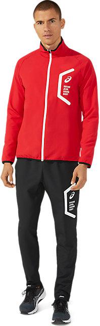 アシックス メンズ ドライ クロスジャケット（クラッシックレッド・サイズ：L） 2031E052-600-L TEAM　HEX　DRY　CROSS　JACKET [2031E052600L]