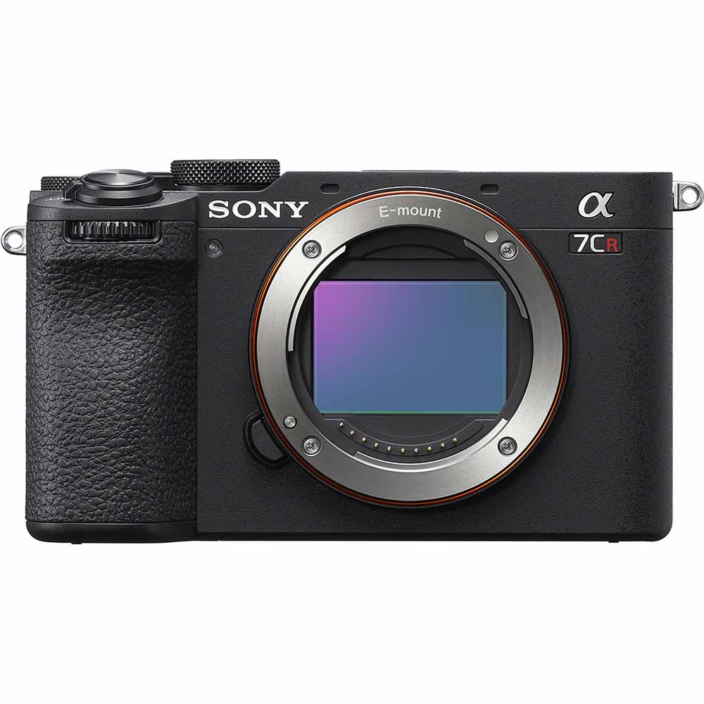 ソニー フルサイズミラーレス一眼写真機「α7CR」上半身（黒いこと） ILCE-7CR-B SONY