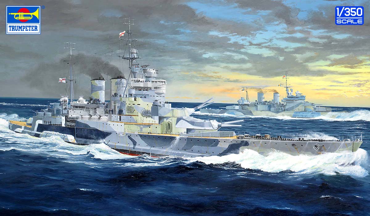 トランペッター 1/350 イギリス海軍 巡洋戦艦 HMS レナウン 1942【05376】 プラモデル｜Joshin web 家電とPCの大型専門店