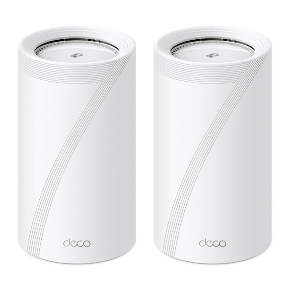 TP-Link｜ティーピーリンク BE22000 トライバンドメッシュWi-Fi 7ルータ（2容器に並べる） 11520+8640+1376Mbps 10Giga界面×2 IPoE IPv6 人工知能学メッシュ 無線LANの死角を無しに 3年引きうける Deco BE85 2Pack