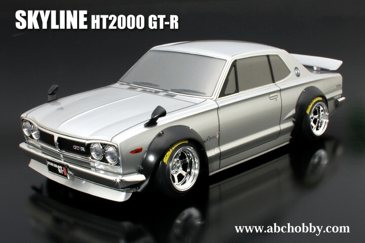 ABCホビー 【再生産】1/10 電動RCカー用ボディ バリバリCUSTOM！！ ニッサン・スカイライン HT2000 GT-R オーバーフェンダーVer.【67132】 ラジコン用