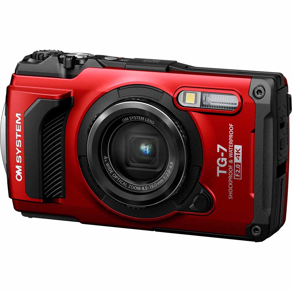 OM SYSTEM デジタル写真機「Tough TG-7」（赤いこと） TG-7-RED