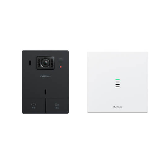 ナスタ スマホ返事をする部屋の入り口電話機 標準尺度書き割り（門番役機：黒いこと） KS-DP01U-BK Nasta Interphone [KSDP01UBK]