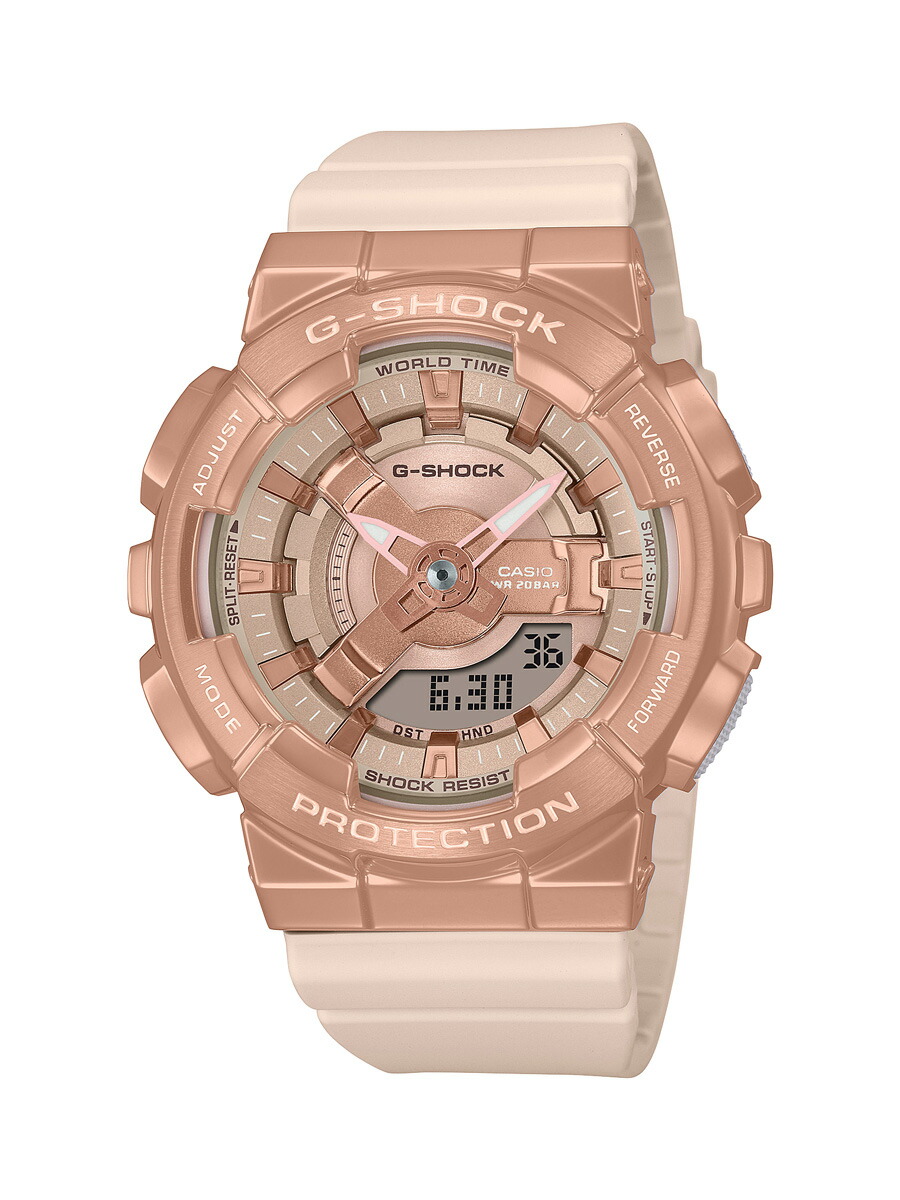 カシオ 【国内定まり品】G-SHOCK（ジーショック） 石英 レディース印字機 GM-S110PG-4AJF [GMS110PG4AJF]【返品カテゴリー化A】