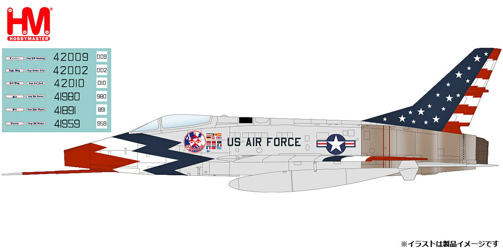 ホビーマスター 1/72 F-100 スーパーセイバー”スカイブレイザーズ 1960 デカール付属版”【HA2124】 塗装済完成品 9,548円