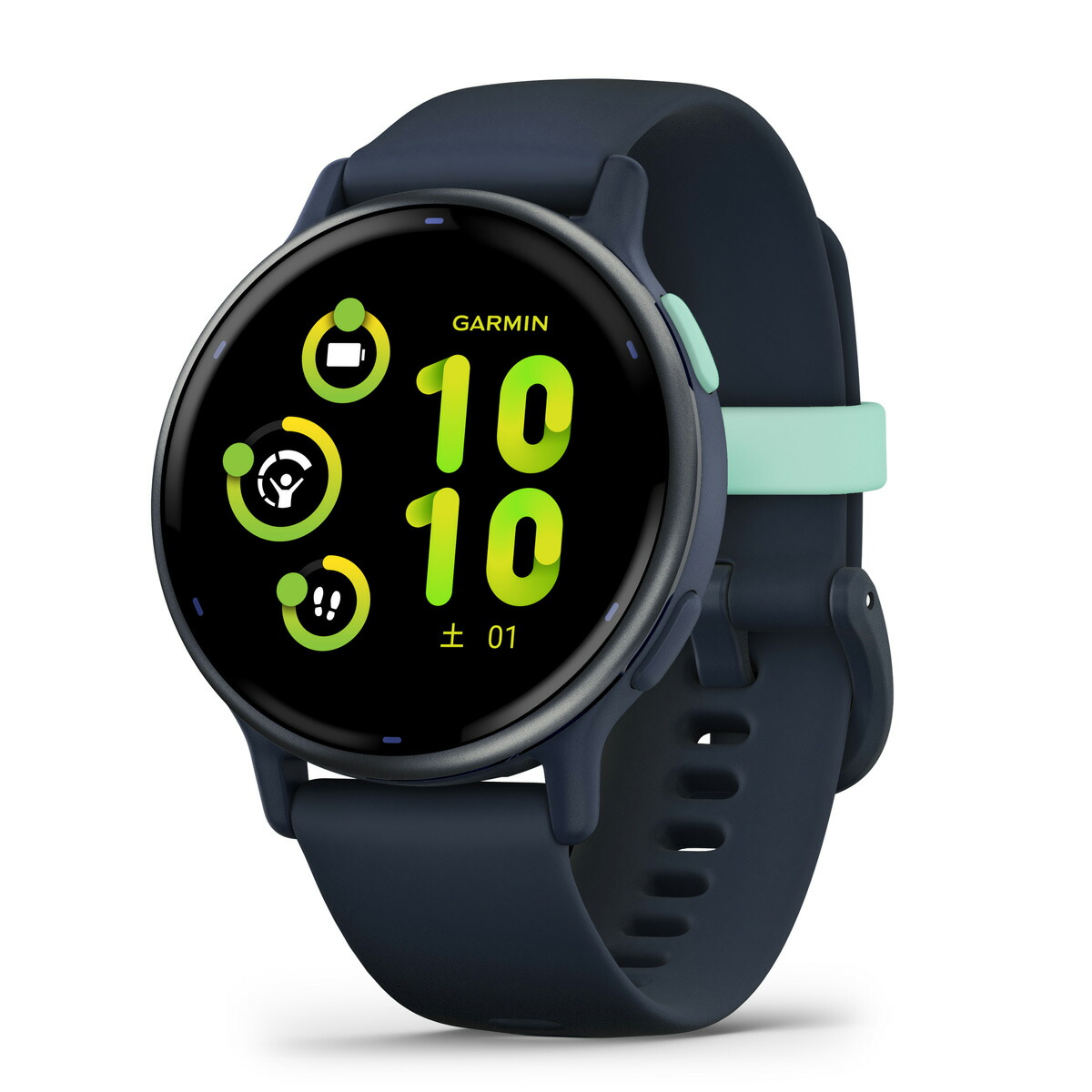 ガーミン vivoactive 5 Blue / Blue Met　【Suica対応】スマートウォッチ 010-02862-42 [0100286242]【返品種別A】