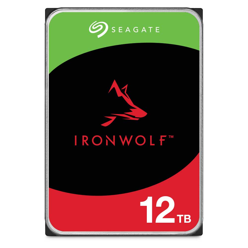 Seagate｜シーゲイト IronWolf（NAS向けモデル） 3.5インチ 内蔵ハードディスク 12TB ST12000VN0008