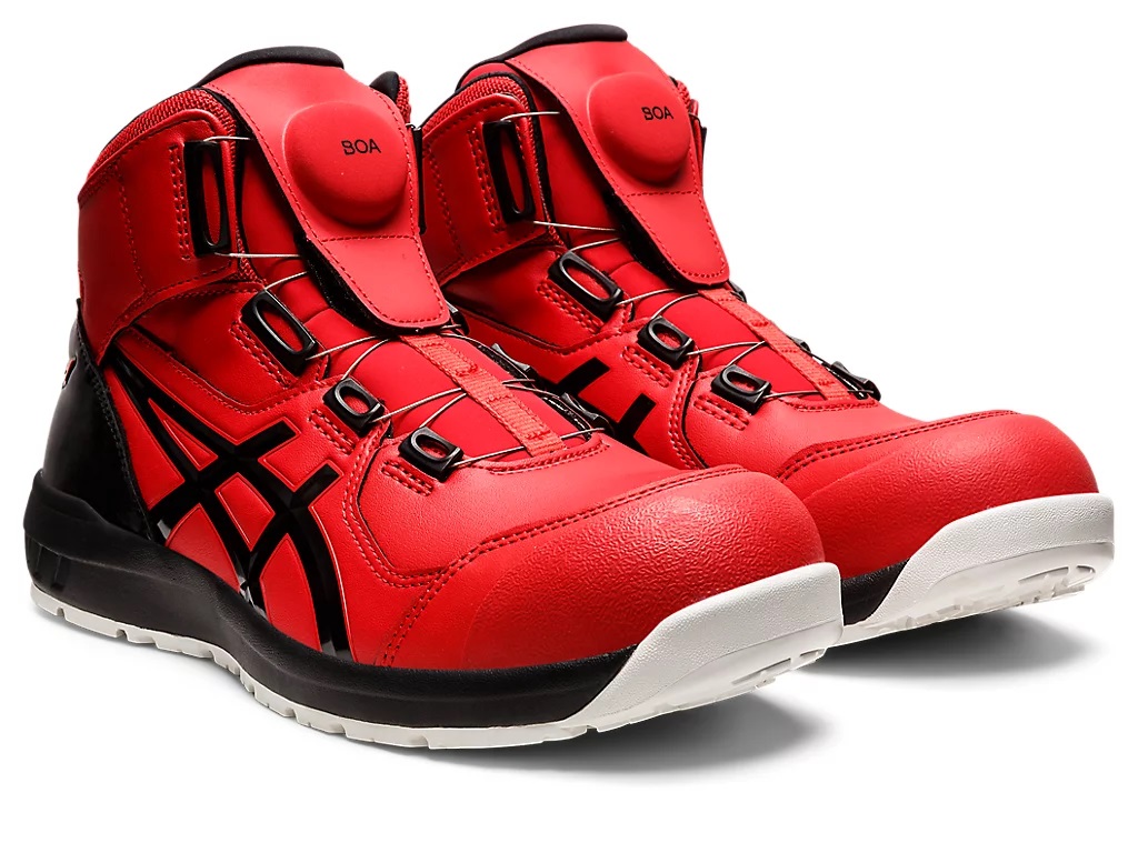 アシックス セーフティシューズ ウィンジョブ CP304 BOA クラシックレッド×ブラック 24.5cm 1271A030.600-24.5 【安全靴】【JSAA規格A種認定品】 ASICS WINJOB
