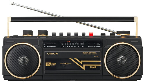 オリオン Bluetooth役立つこと積み上げるステレオラジオカセット（黒いこと） SCR-B3(BK) ORION AUDIO
