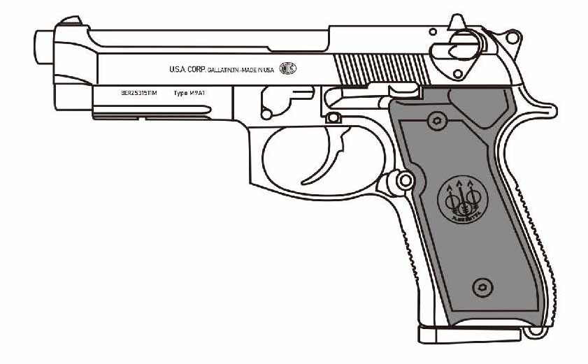 マルシン マルシン工業 M9A1 WディープブラックABS 組立キット モデルガン