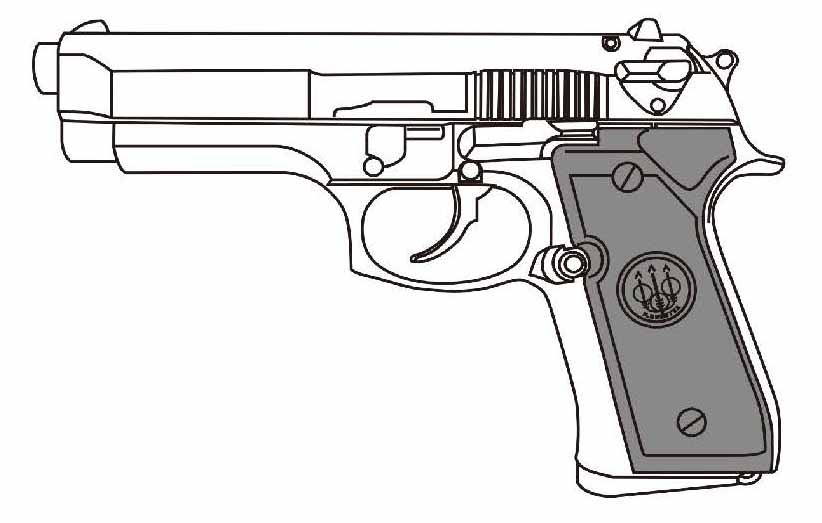 マルシン マルシン工業 M9 ドルフィン WディープブラックABS モデルガン