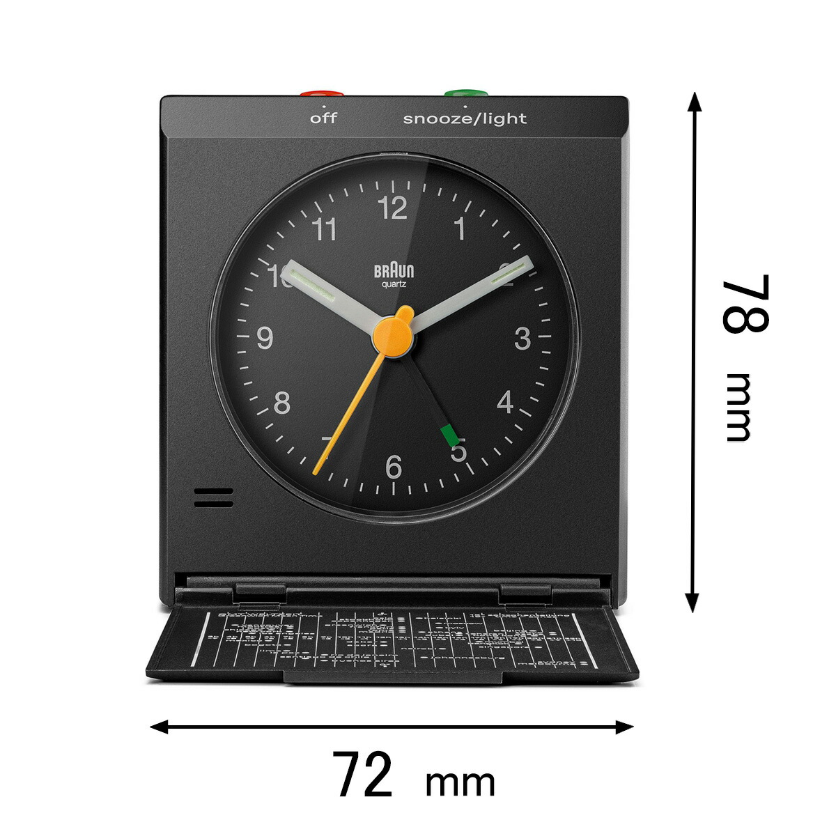 ブラウン 目覚まし時計 BRAUN　BC05 Travel alarm clock BC05B [BC05B]【返品種別A】